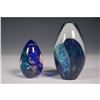 Image 1 : 2pc Multicolor Glass Paperweights, GES and Eickholt