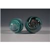 Image 3 : 2pc Art Glass Paperweight Set, Swirl Designs