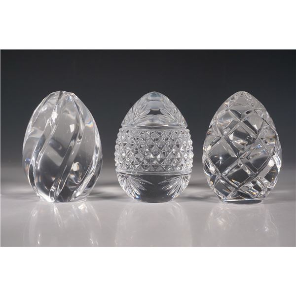 3pc Decorative Crystal Paperweights