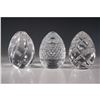 Image 1 : 3pc Decorative Crystal Paperweights