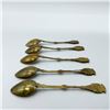 Image 3 : Set of 5 Italian Brass Spoons