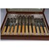 Image 3 : Antique A&DS Britannia Plate Cutlery Set in Case