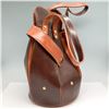 Image 2 : Sergio Cerruti Leather Bucket Bag, Brown and Tan
