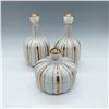 Image 2 : 3pc Irice Gilded Ceramic Bottles and Lidded Box