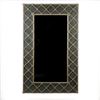 Image 1 : Venetian-Style Etched Glass Mirror with Floral Gilded Accent