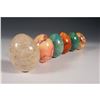 Image 2 : 6pc Polished Stone Egg Collection, Assorted Colors