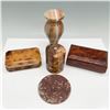 Image 3 : 5pc Polished Stone and Fossil Home Decor Collection