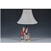Image 2 : Sitzendorf Porcelain Figural Table Lamp, Courting Couple