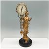 Image 1 : Linder 8-Day Swinging Arm Mantel Clock w/ Gilt Figural Base