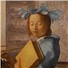 Image 2 : After Johannes Vermeer, Original Oil on Canvas, Signed