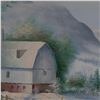 Image 3 : A. Kington, Oil on Canvas, Winter Barn Scene, Signed