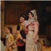 Image 2 : Antique Oil on Board, Elegant Genre Scene