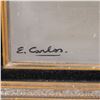 Image 3 : E. Carlos Signed, Floral Still Life Oil on Canvas Painting