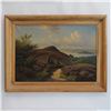 Image 1 : H. Thoring, Large Oil on Canvas, Road to a Fjord, Signed