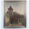 Image 1 : H. Thoring, Oil on Canvas, Gate at Rothenburg, Signed