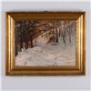 Image 1 : Kai Jeppe Drews, Oil on Canvas, Winter Landscape, Signed