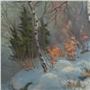 Image 3 : Otto Eilertsen, Original Oil on Canvas, Winter Scene Signed
