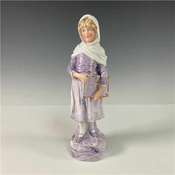 Gebruder Heubach Style Bisque Porcelain Scholar Figurine