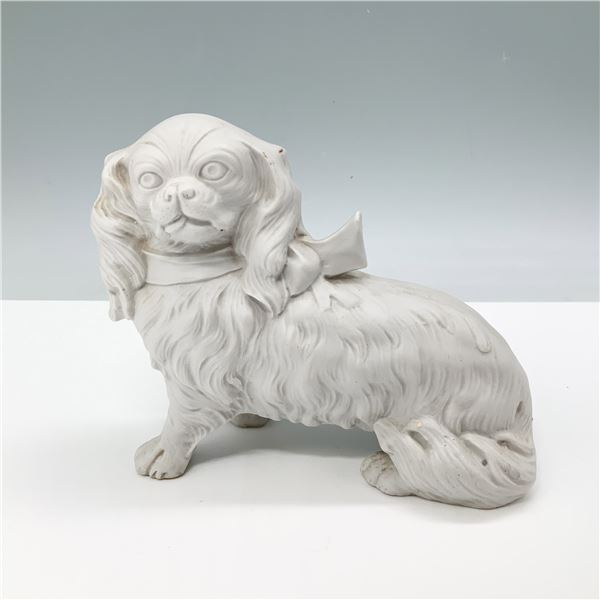 German Bisque Porcelain King Charles Spaniel Figurine
