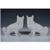 Image 1 : Pair of Bisque Porcelain Dog Figurines