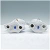 Image 3 : 2pc Japanese KPM Snowy Owl Figurines