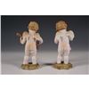 Image 2 : 2pc Ardalt Porcelain Hand Painted Angel Figurines