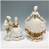 Image 1 : 2pc German Porcelain Figurines, Courting Scene & Lady