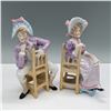 Image 1 : 2pc Unger Schneider Figurines, Man and Woman on Chairs