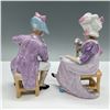 Image 2 : 2pc Unger Schneider Figurines, Man and Woman on Chairs