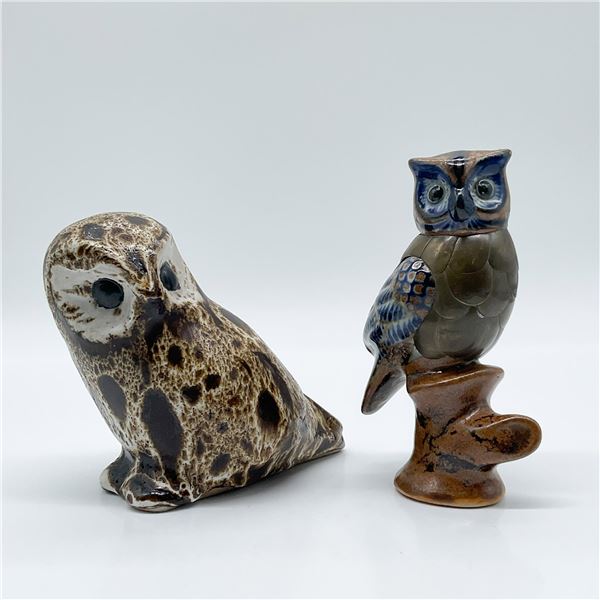Pair of Ceramic Owl Figurines