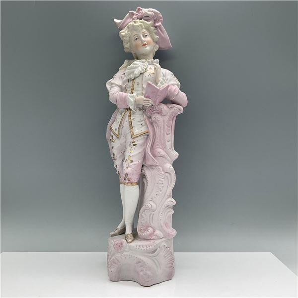 Vintage Figurine, Gentleman with Book, Rococo Style