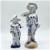 Image 1 : Pair of Porcelain Gentleman Figurines, Blue and Gold Accents