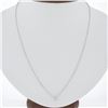 Image 1 : New 14K Gold.33 ctw Round Brilliant Diamond Solitaire Pendant w/ Adjustable Chai