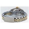 Image 4 : Rolex Ladies Quickset Two Tone Black Pyramid Diamond Datejust 26MM