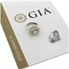 Image 1 : Antique French 18K Gold 2.12 ctw GIA European Diamond Halo Flower Cocktail Ring