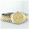 Image 4 : Rolex Mens Quickset 2T 14K Yellow Gold And Stainless Steel Champagne Index Datej