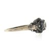 Image 5 : Antique 18k TT Gold 0.37 ctw Old European Cut Diamond Floral Open Milgrain Ring