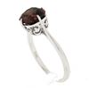 Image 7 : NEW 14k White Gold 2.5 ctw Cushion Rhodolite Garnet Prong Open Work Solitaire Ri