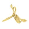 Image 6 : Vintage 14k Yellow Gold Textured Detailed Coiled Snake Statement Wrap Band Ring