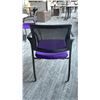 Image 2 : HON BLACK/PURPLE MESH BACK CLIENT CHAIR