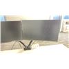 Image 2 : PRIMECABLES COMMERCIAL OFFICE MONITOR ARM WITH A PAIR OF DELL 22" MONITORS