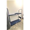 Image 2 : ULINE BLUE 2 TIER STORAGE RACK - 51"W X 18"D X 58.5"H
