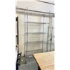 Image 2 : ULINE 48"W X 18"D X 102"H 4 TIER STAINLESS STEEL MOBILE METRO STYLE RACK