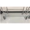 Image 2 : ULINE 4 TIER STAINLESS STEEL MOBILE METRO STYLE RACK - 36"W X 18"D X 69"H