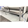 Image 2 : ULINE 72"W X 30"D X 37"H HEIGHT ADJUSTABLE  WOODEN TOP TECH TABLE