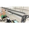 Image 3 : ULINE 96"W X 36"D X 49"H WOODEN TOP HEIGHT ADJUSTABLE TECH TABLE WITH METAL RISER/SHELF *CONTENTS