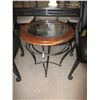 Image 1 : Round Glass Top End Table