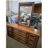 Image 2 : Wooden Headboard w/ Dresser & Mirror