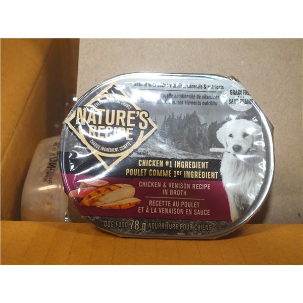 4 Case's Of Natures Recipe Chicken & Venison Dog Food