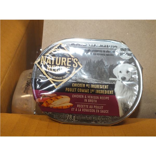 4 Case's Of Natures Recipe Chicken & Venison Dog Food